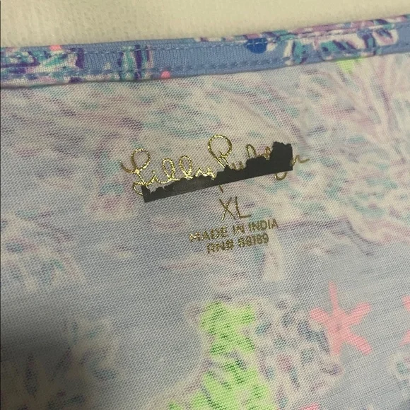 Lilly Pulitzer Womens Blue Jungle Animal Print Short Sleeve Dress - Picture 2 of 5